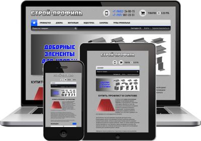 Пример создания интернет-магазина Строй-профиль